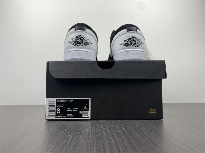air jordan 1 low white/black dh6931-001
