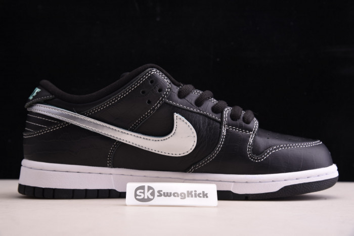 nike sb dunk low Di*m*nd s*pply co black Di*m*nd bv1310-001