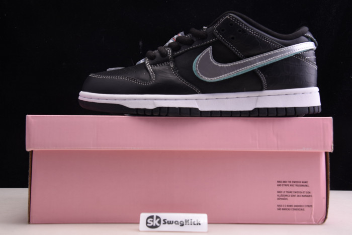 nike sb dunk low Di*m*nd s*pply co black Di*m*nd bv1310-001