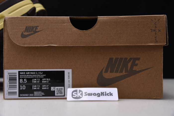 nike air max 1 travis scott cactus jack baroque brown  do9392-200