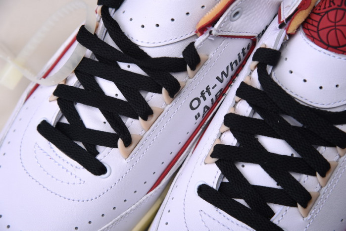 ofw x air jordan 2 low white red dj4375-106