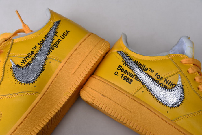 ofw nike air force 1 university gold dd1876-700