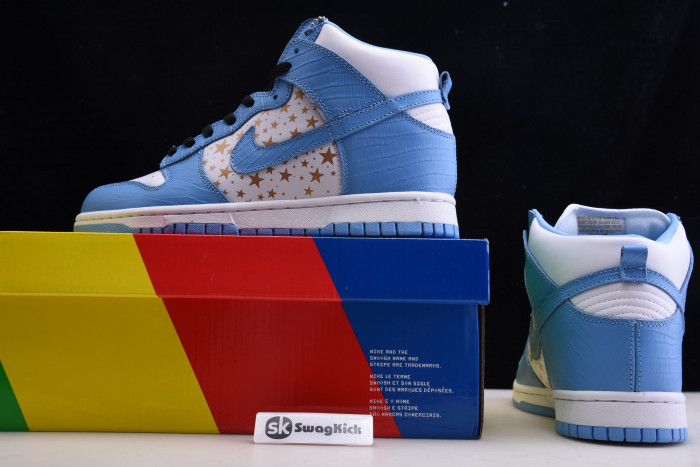 nike dunk high pro sb blue stars 307385-141