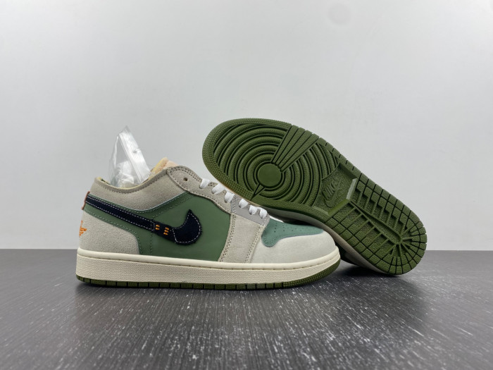 air jordan 1 low craft se “light olive” fd6819-300