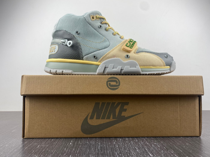 nike air trainer 1 sp travis scott grey haze  dr7515-001