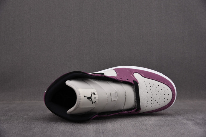 air jordan 1 mid berry white black dc7267-500