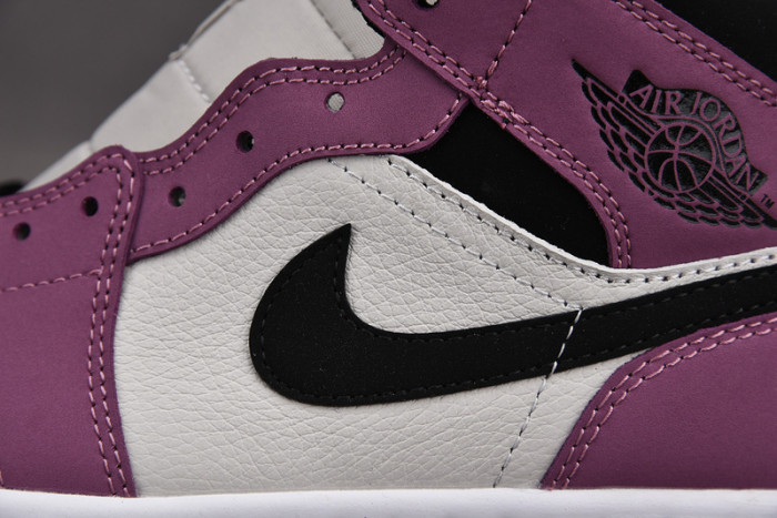 air jordan 1 mid berry white black dc7267-500