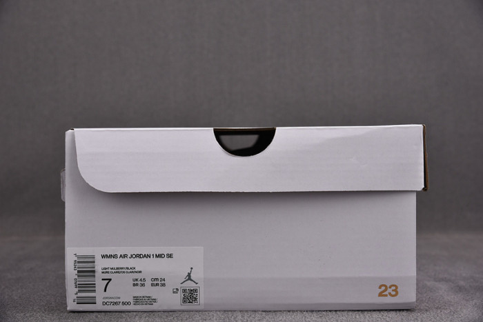 air jordan 1 mid berry white black dc7267-500