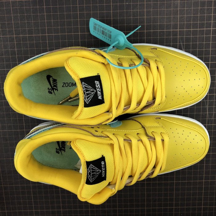 nike sb dunk low Di*m*nd s*pply co canary Di*m*nd (friends and family)  bv1310-700