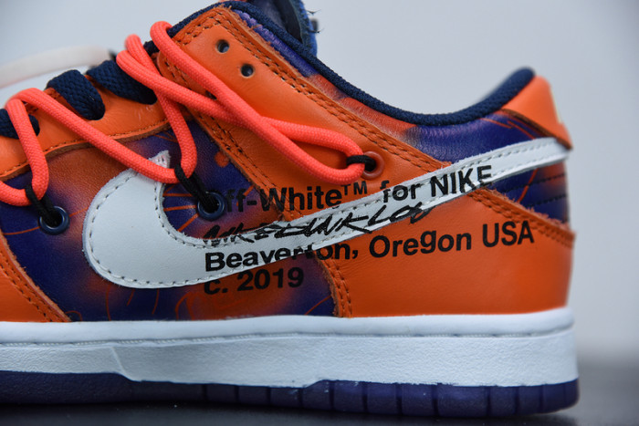 ofw x nike sb dunk low orange perple white  ct0856-801
