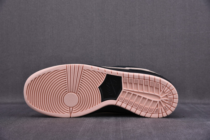 nike sb dunk low black washed coral - bq6817-003