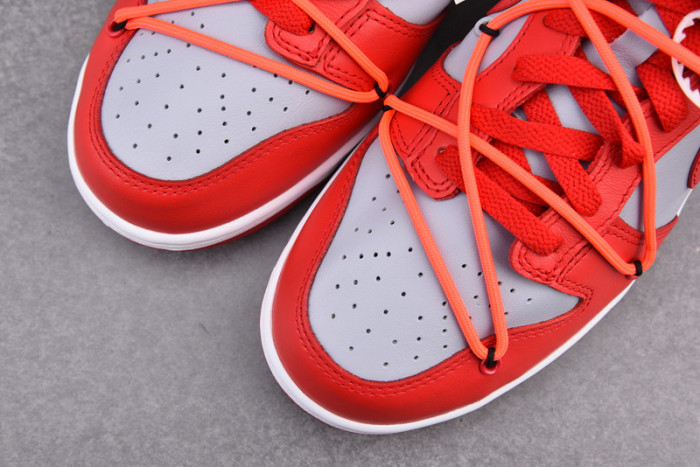 nike dunk low ofw university red  ct0856-600