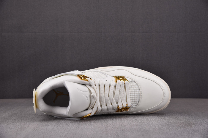 air jordan 4 retro metallic gold  aq9129-170