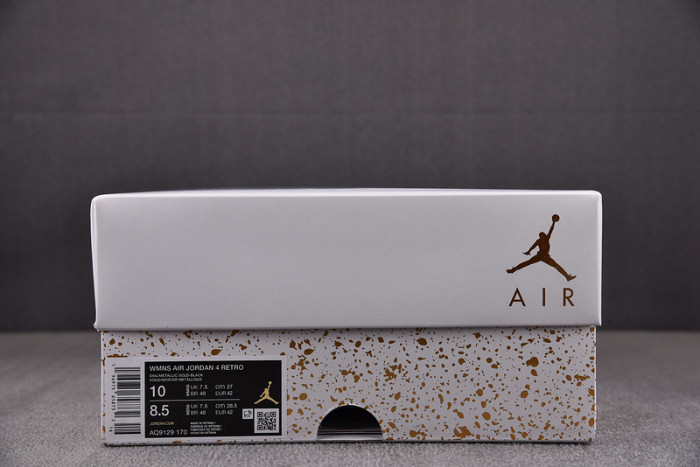 air jordan 4 retro metallic gold  aq9129-170