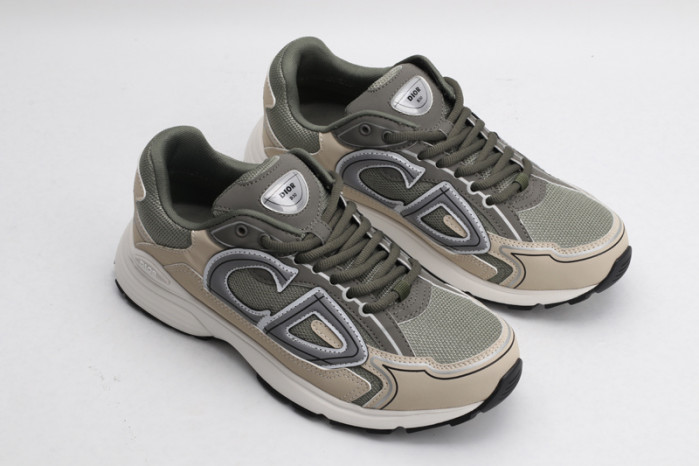 b30 sneaker olive mesh and cream