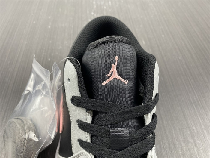 jordan 1 low black grey pink - 553558-062