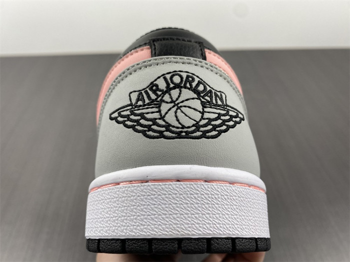 jordan 1 low black grey pink - 553558-062