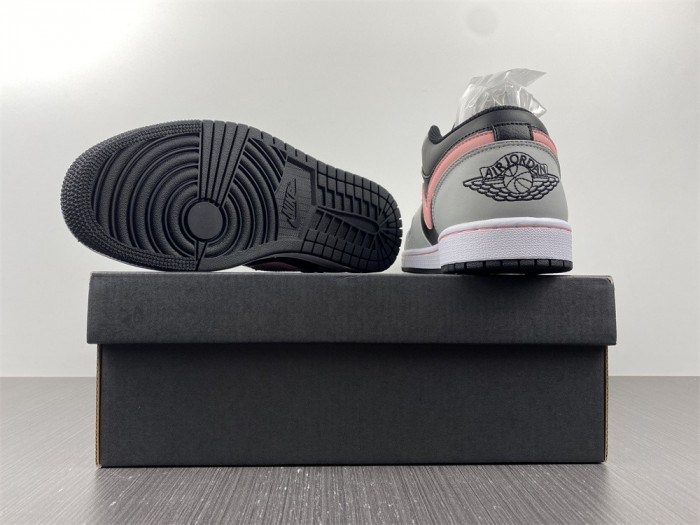 jordan 1 low black grey pink - 553558-062