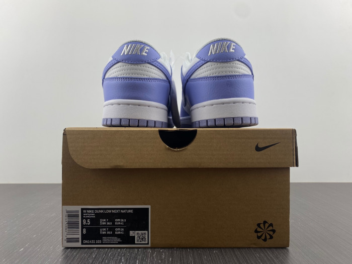 nike dunk low next nature "white/lilac" dn1431-103