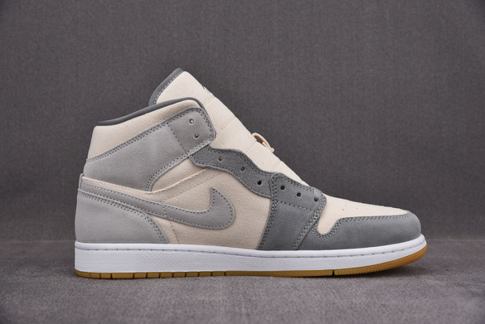jordan 1 mid se coconut milk particle grey - dn4281-100
