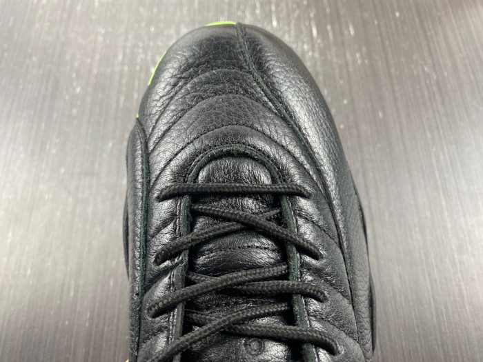 air jordan 12 black and green