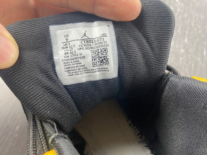 air jordan 12 "black taxi" ct8013-071