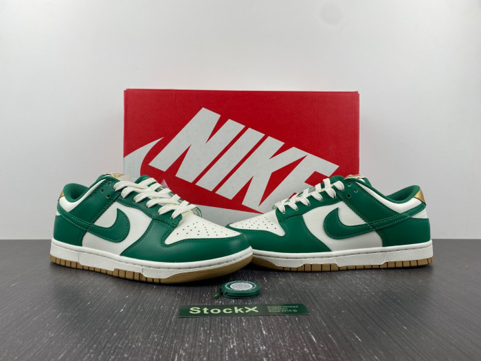 nike  dunk low "green and gold" fb7173-131