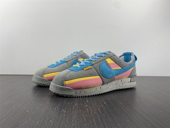 union x nike cortez blue pink dr1413-002