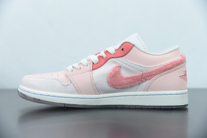 air jordan 1 low white pink grey  dm5443-666