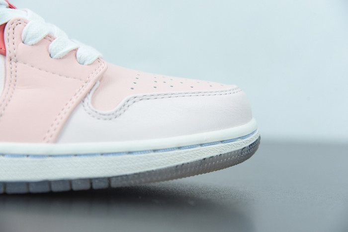 air jordan 1 low white pink grey  dm5443-666