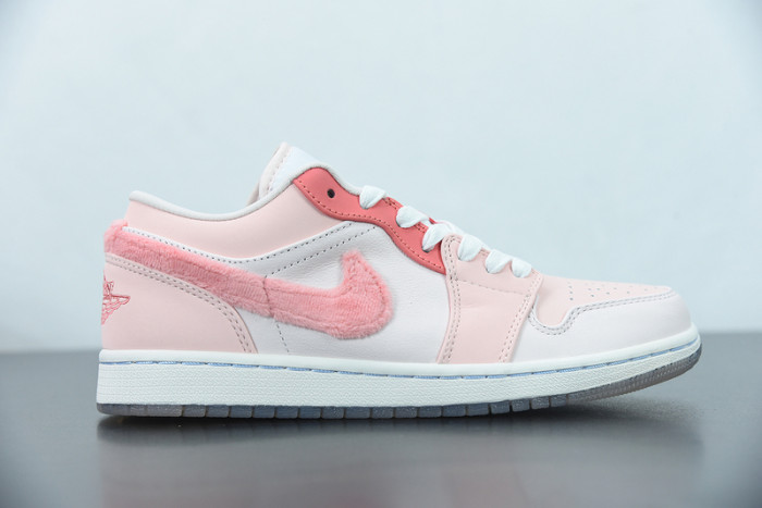 air jordan 1 low white pink grey  dm5443-666