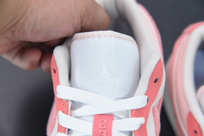 air jordan 1 low white pink grey  dm5443-666