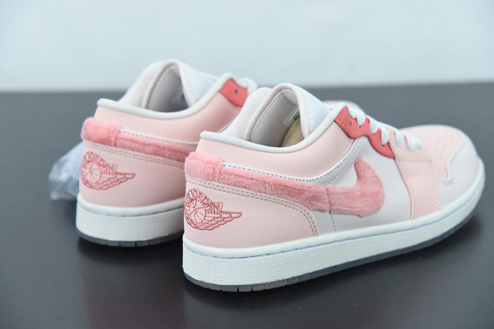 air jordan 1 low white pink grey  dm5443-666