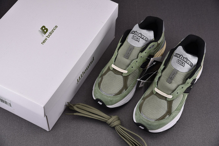 jjjjound x new balance 990v3 olive m990jd3