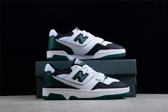 new balance 550 white green black - bb550le1