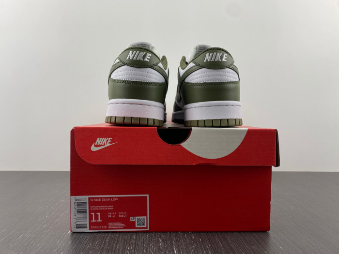 nike dunk low medium olive  - dd1503-120