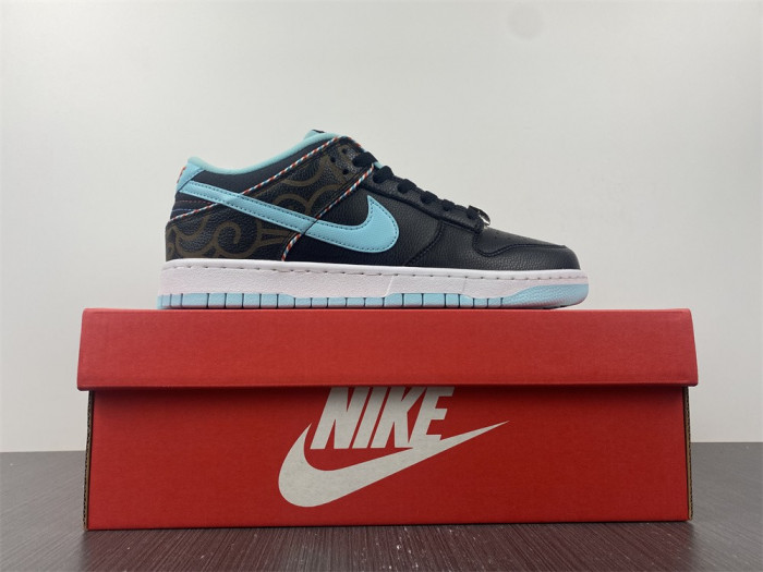 nike dunk low se barber shop black - dh7614-001