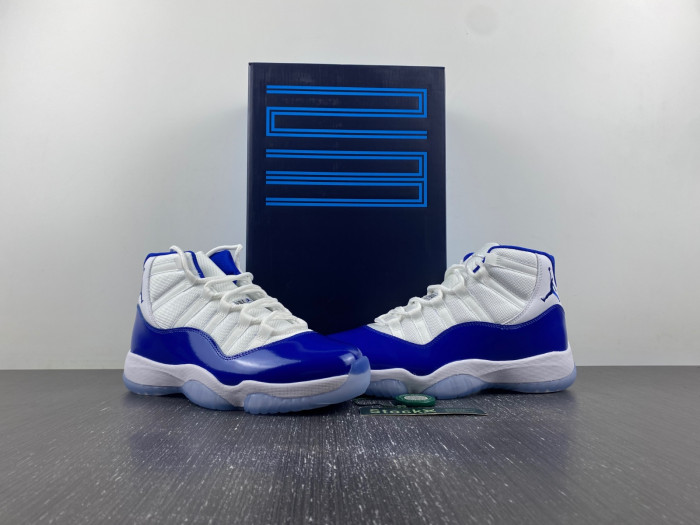 air jordan 11 white royal blue ct8012-114