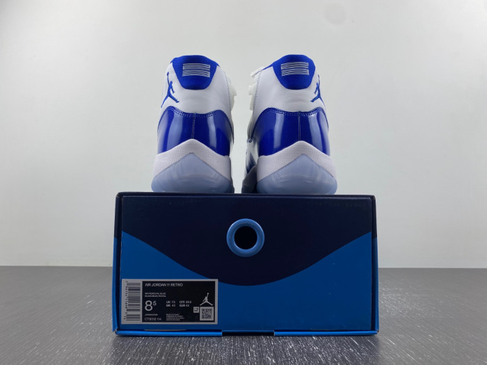 air jordan 11 white royal blue ct8012-114