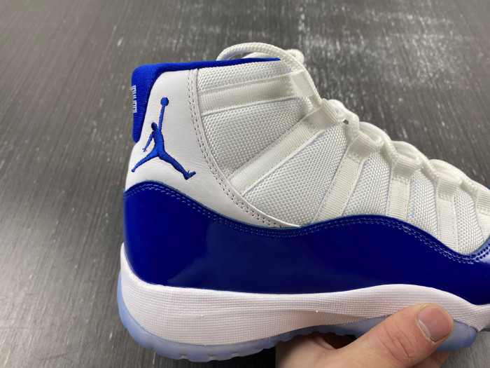 air jordan 11 white royal blue ct8012-114