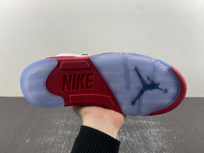 air jordan 5 retro fire red black tongue (2013) 136027-120