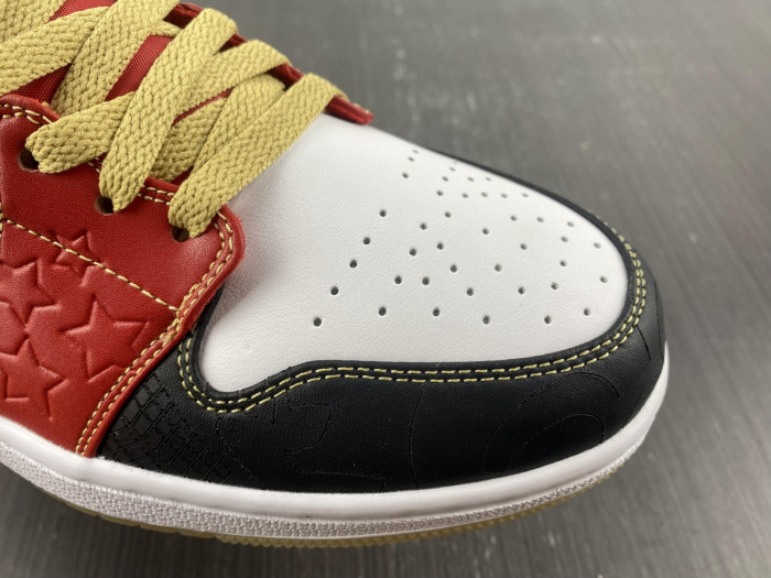 jordan 1 mid xq white black sport red - dv0576-176