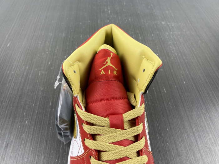 jordan 1 mid xq white black sport red - dv0576-176