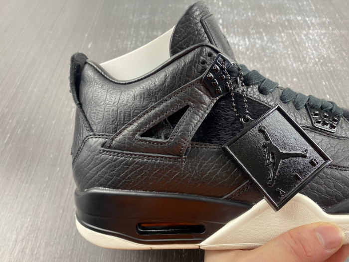 air jordan 4 retro premium "pinnacle" black/sail 819139-010