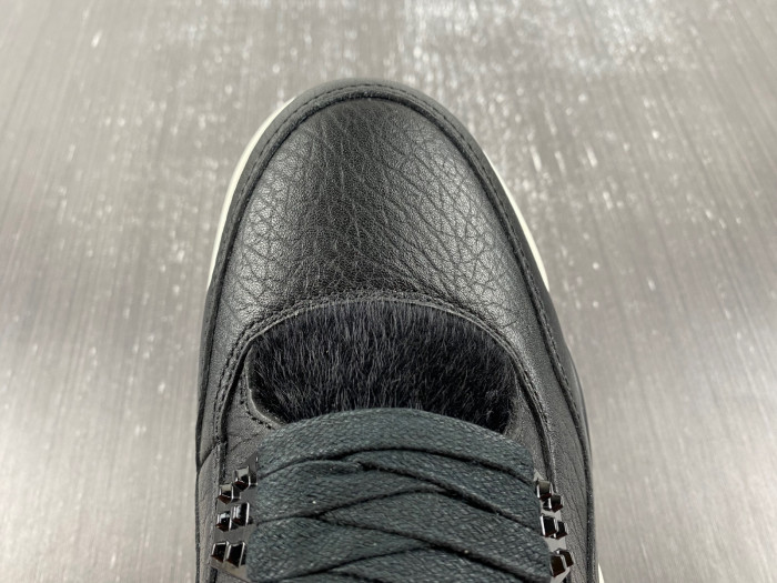 air jordan 4 retro premium "pinnacle" black/sail 819139-010