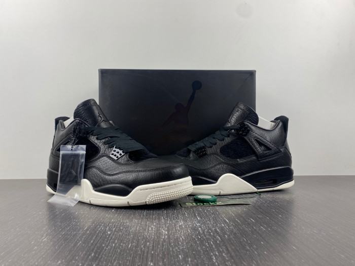 air jordan 4 retro premium "pinnacle" black/sail 819139-010