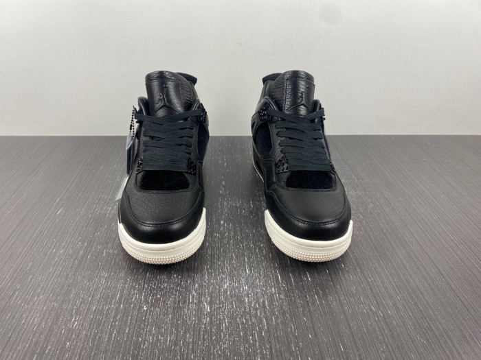 air jordan 4 retro premium "pinnacle" black/sail 819139-010