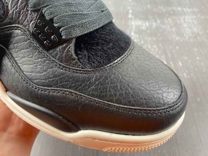 air jordan 4 retro premium "pinnacle" black/sail 819139-010