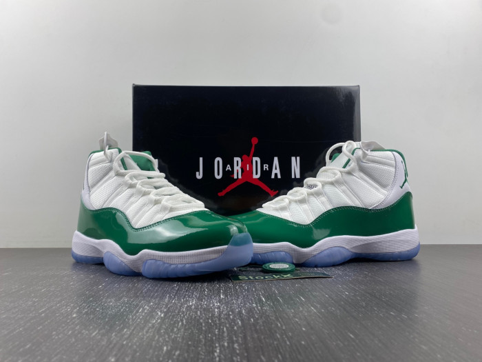 air jordan 11 retro white and green ct8012-113