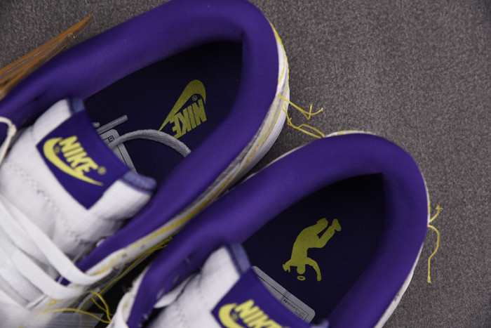 union nike dunk low purple gold dj9649-500